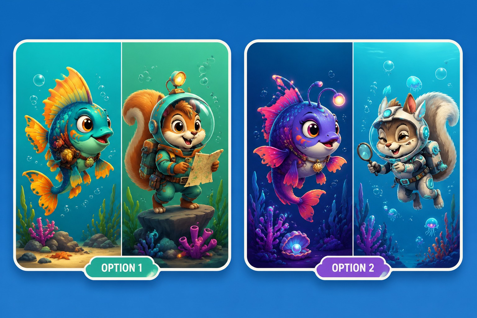 Fish and Squirrel Concepts